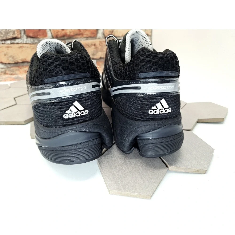 Adidas AdiStar Control 5 Black Silver Metallic Retro Running Shoes Men Sz 11 NWB
